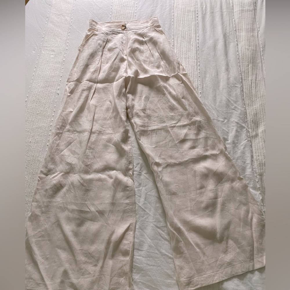 Rumer S Linen Luella pants wide leg